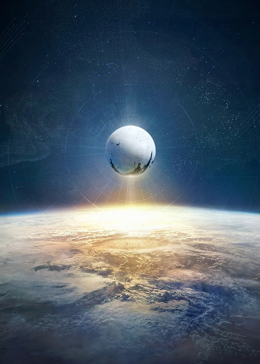 Arrival to Earth metal poster artwork